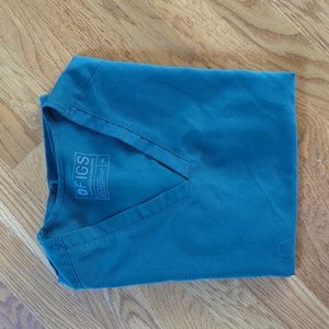 Figs Caribbean Blue Casma scrub top